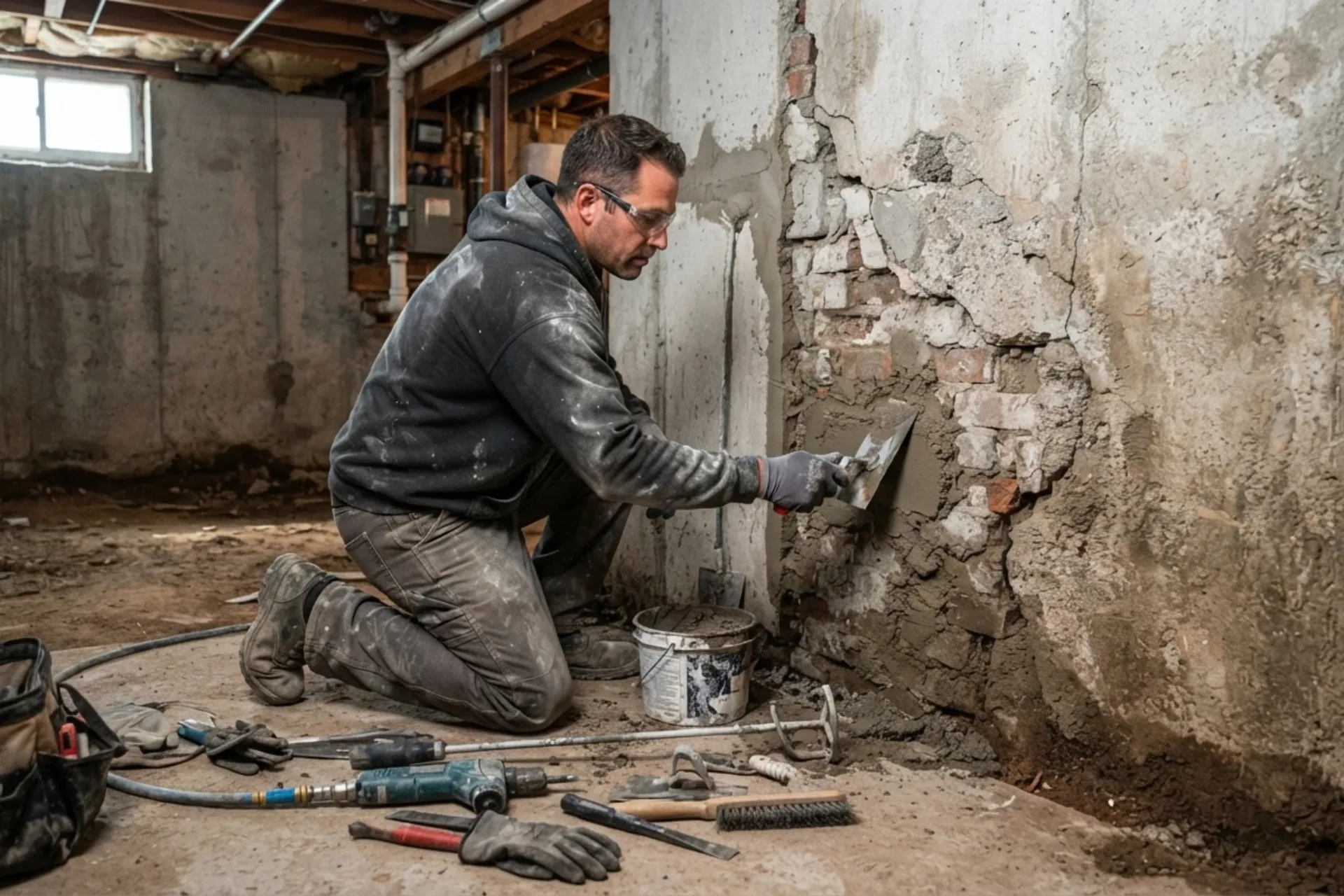 Basement Foundation Wall Repair in New Jersey