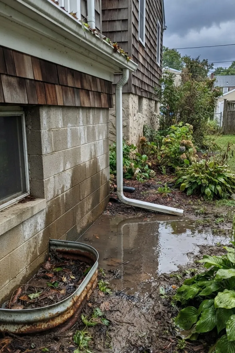 Inadequate Water Management Around the Foundation in New Jersey